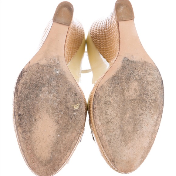 GUCCI Horsebit Accent Patent Leather Wedge Heels with Platform - Picture 4 of 6